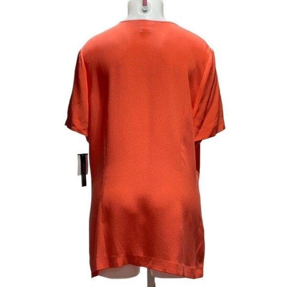 CYNTHIA HOWIE MAGGIE BOUTIQUE Pants Suit Silk Orange Wide Leg Womens Size 16 NEW - Picture 5 of 12